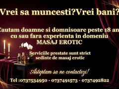Maseuze pentru salon masaj erotic Bucuresti